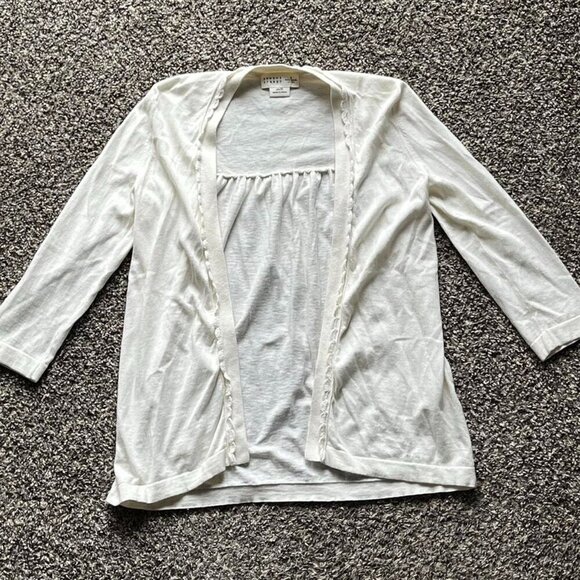kate spade Sweaters - Kate Spade Broome Street Cardigan Womens XS Cream Cashmere/Cotton Blend L/S